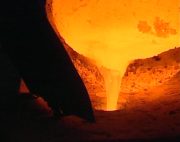 Bei etwa 1200 Grad liegt die Gie�temperatur
